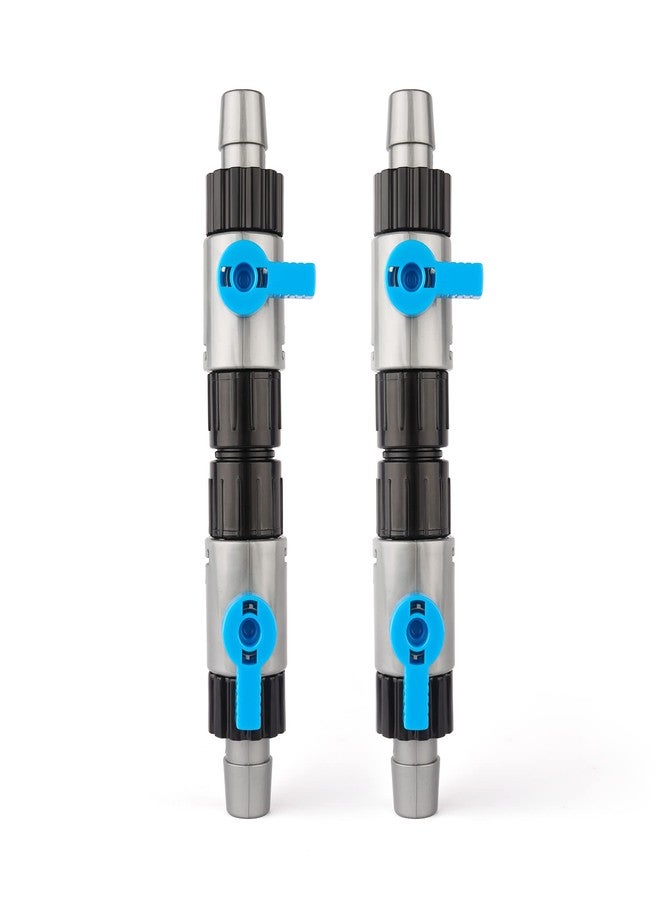 LANDEN Double Tab Connector for Aquarium, Canister Filter Hose Connector, Fish Tank Water Flow Control, Quick Release Valve-16/16X2pcs - Image 1